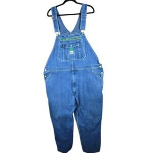 Liberty Overalls Mens 46x30 Blue Denim Bib Workwear Carpenter Farm Utility